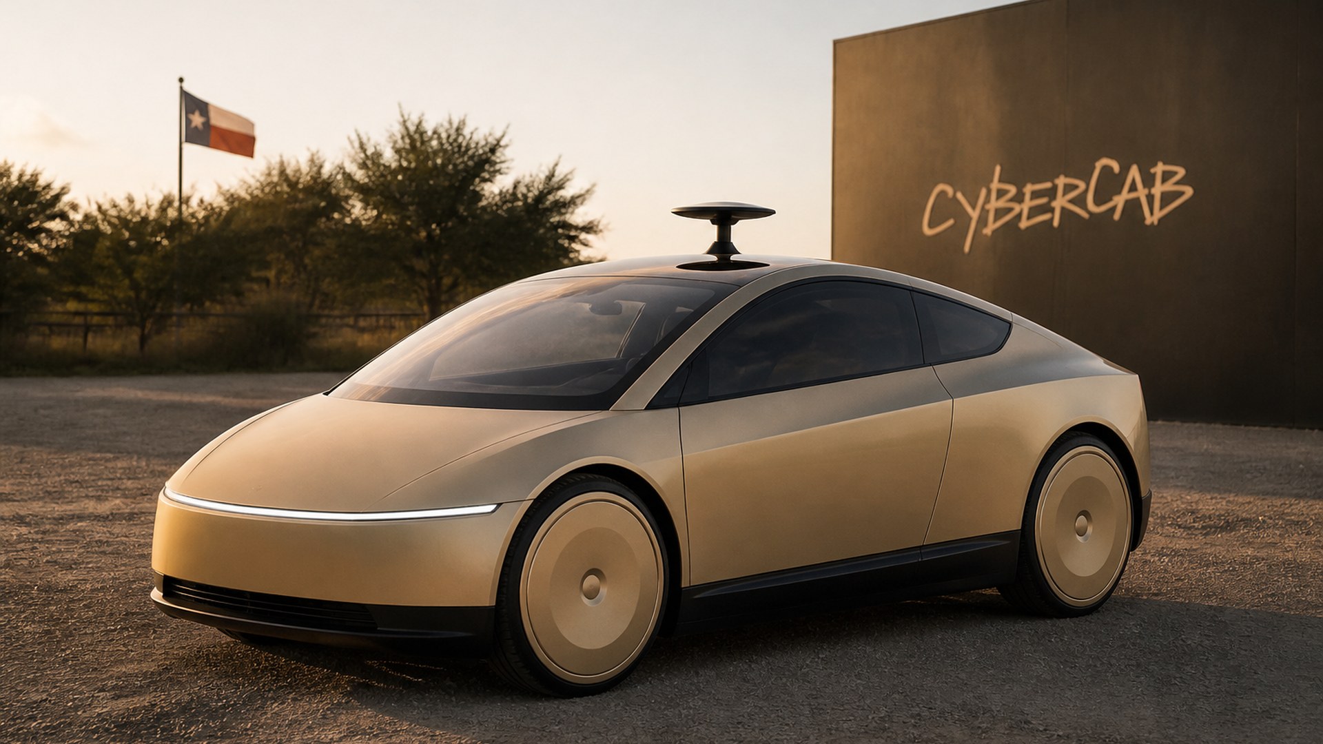 Cybercab Starlink on the roof