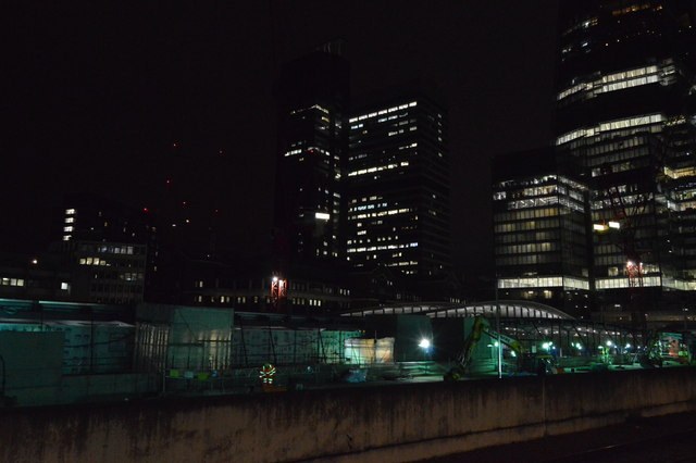 Guy's Hospital Tower above London Bridge Station — a hospital as a vertical problem.